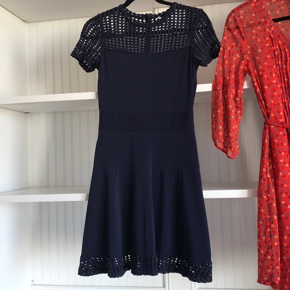 Fall Women’s Medium Dresses Navy & Coral Summer - Picture 3 of 13